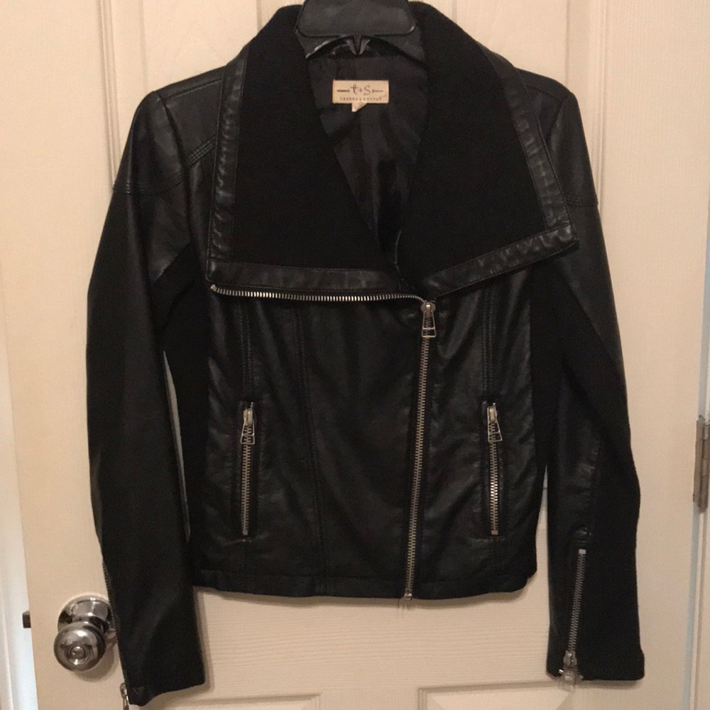 Black Vegan Leather Jacket
